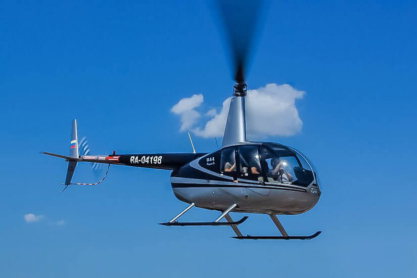 Полёт на вертолёте Robinson R44